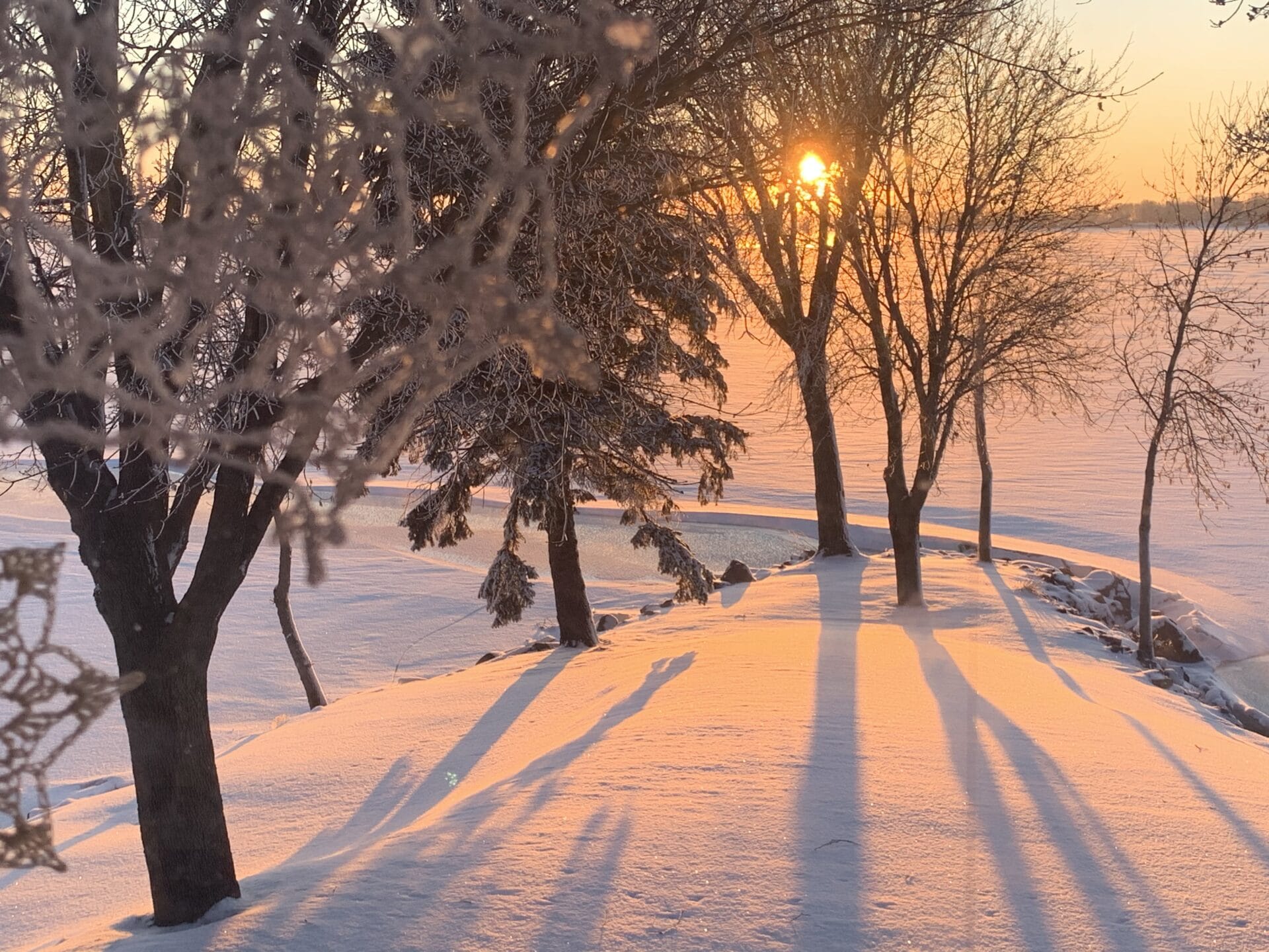 winter landscape in worthington