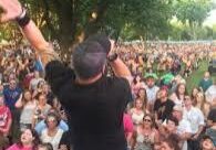 Outdoor concert in Worthington, MN