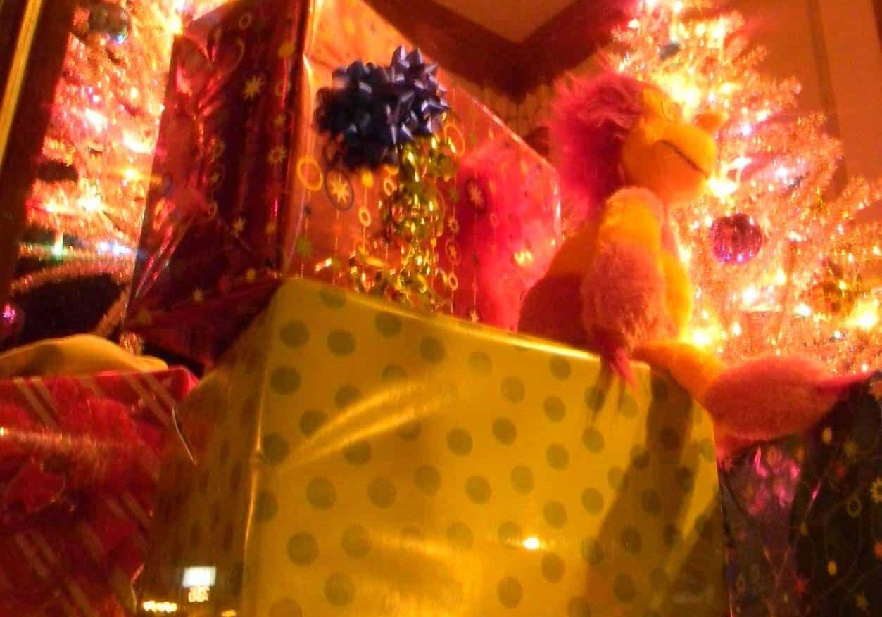 gifts on a table closeup