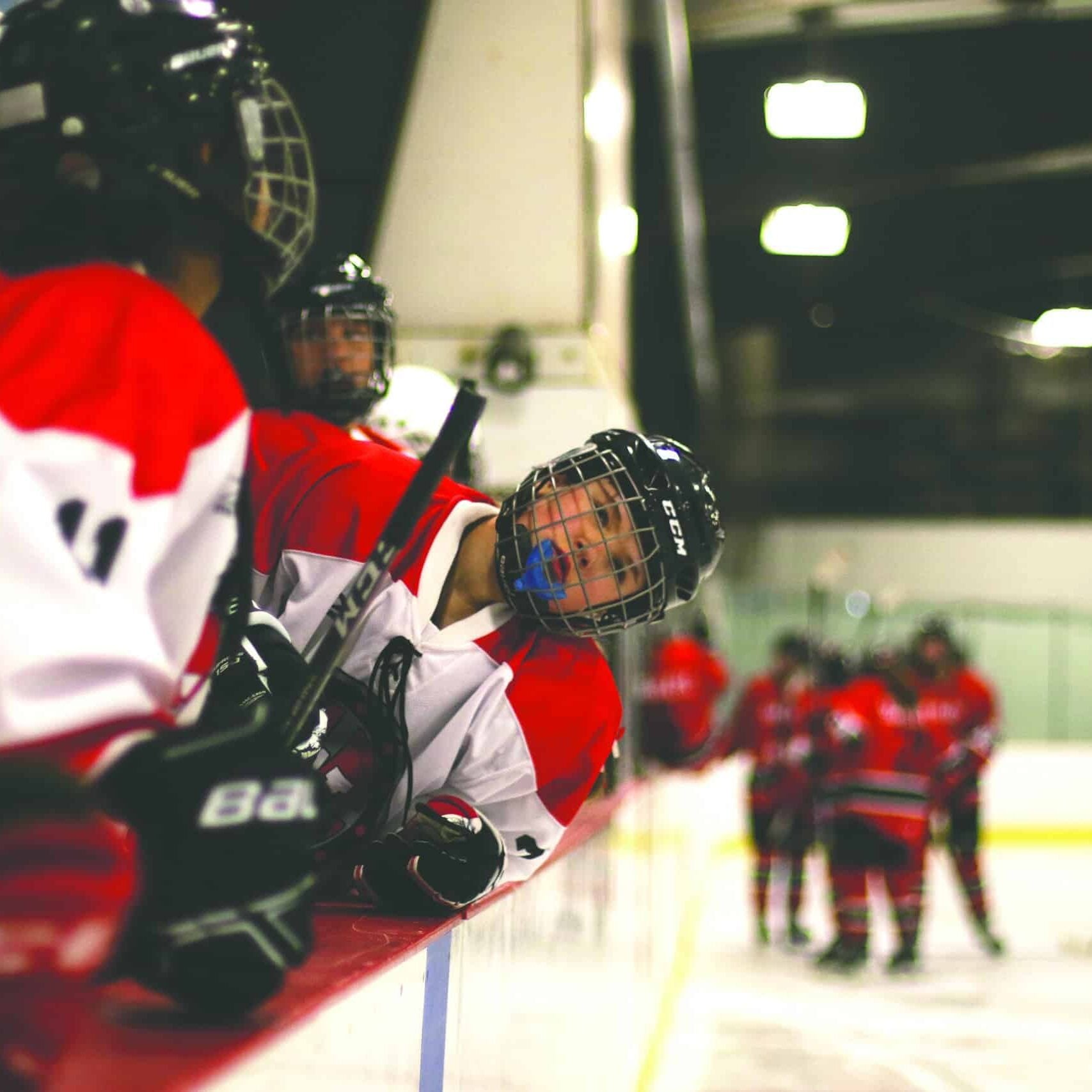 ice hockey team on the icerank